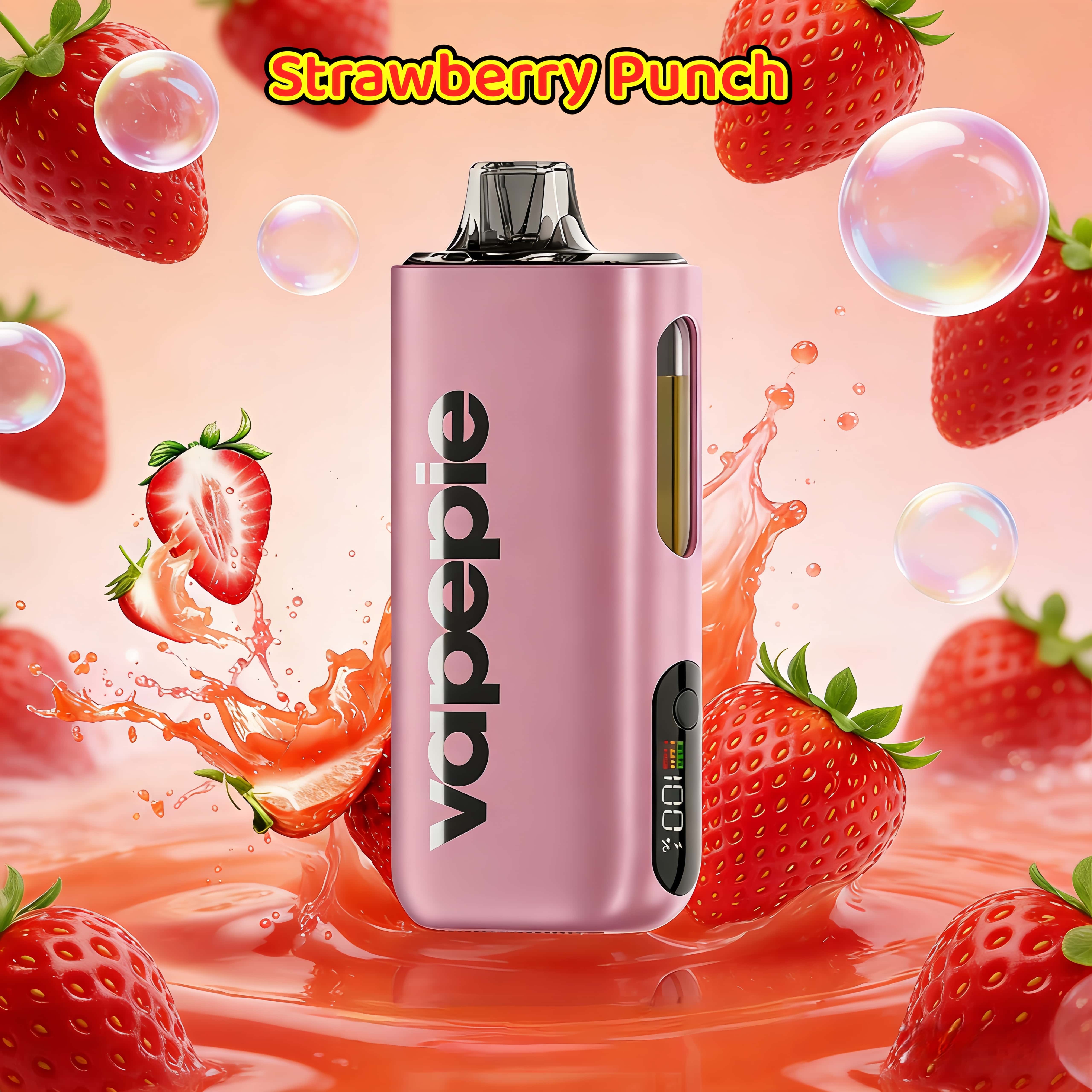 🔥Buy 1 get 1 free🔥Vapepie Max 40000 – Strawberry Punch