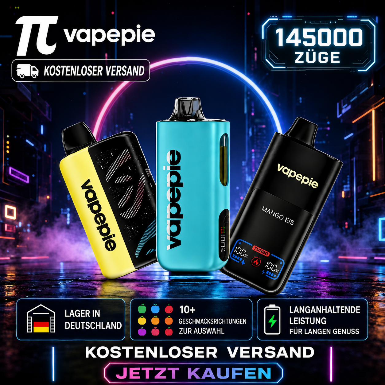 Vorteilspaket – Wiederaufladbare Einweg-Vapes (35.000 + 40.000 + 70.000 Züge) | Wählen Sie 3 beliebige Geschmacksrichtungen