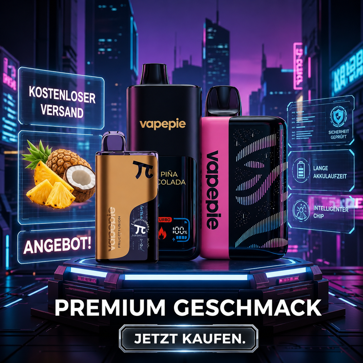Vorteilspaket – Wiederaufladbare Einweg-Vapes (35.000 + 50.000 + 70.000 Züge) | Wählen Sie 3 beliebige Geschmacksrichtungen