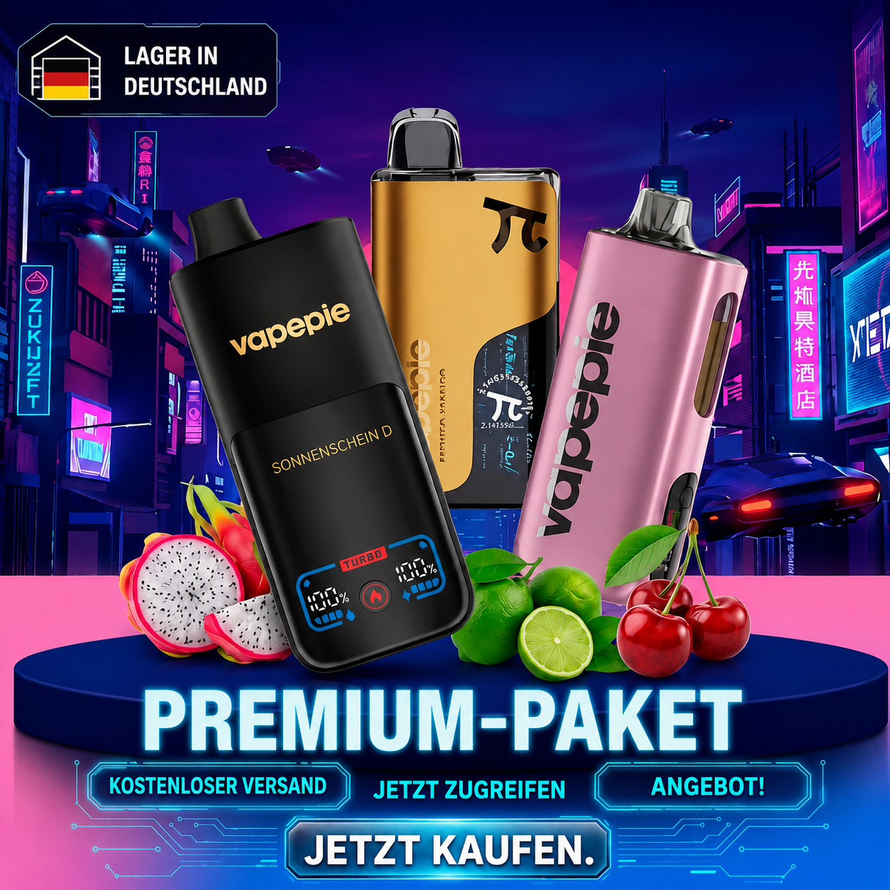 Vorteilspaket – Wiederaufladbare Einweg-Vapes (50.000 + 40.000 + 70.000 Züge) | Wählen Sie 3 beliebige Geschmacksrichtungen