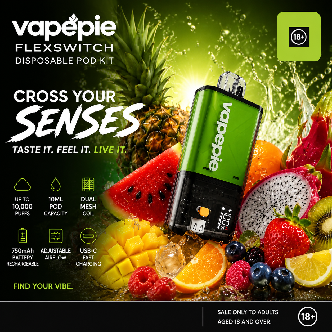 VAPEPIE Flex Switch 10000 Puffs  🌍 Global Warehouse | 15 Day DeliveryDisposable Pod - Cheap, 21+ , Canada Shipping