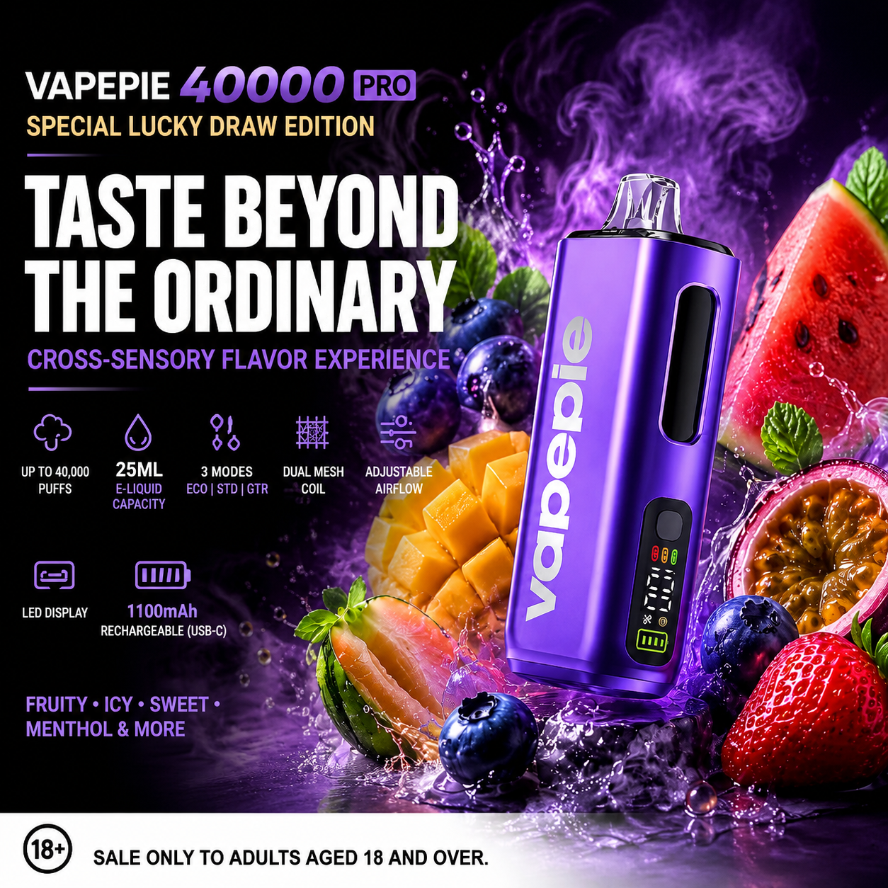 VAPEPIE Max 40000 Puffs Disposable Vape | 🍁 Canada Warehouse | 5 Business Days