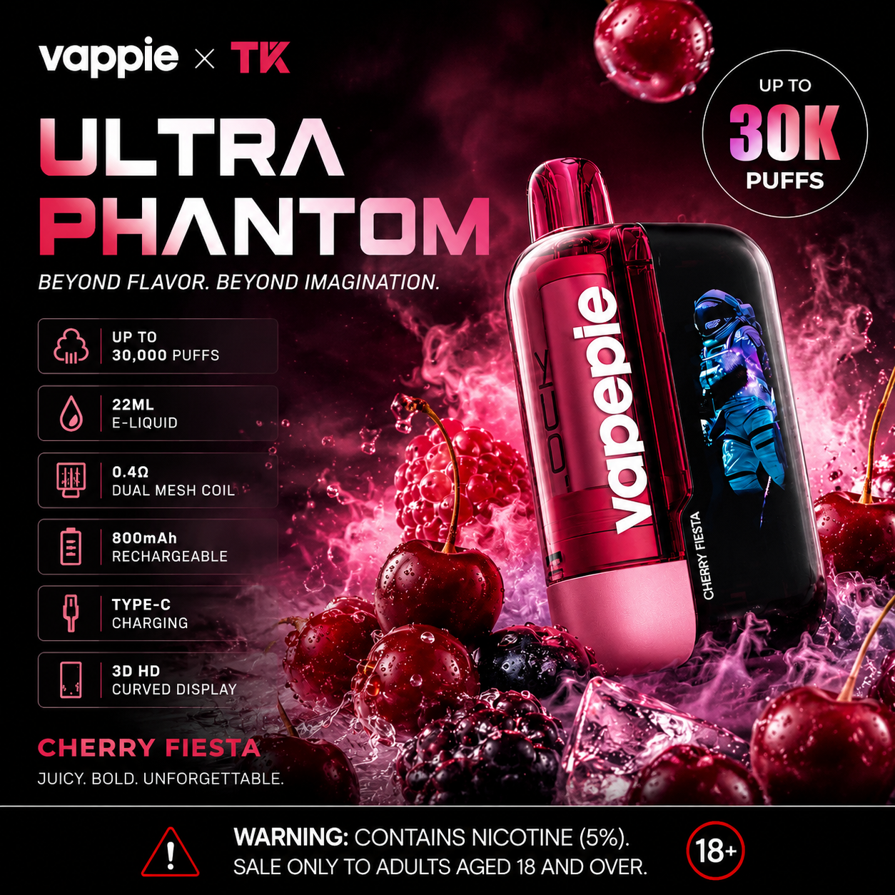 VAPEPIE Ultra Phantom 30000 Puffs Disposable  /🍁 Canada Warehouse | Delivered within 5 Business Days