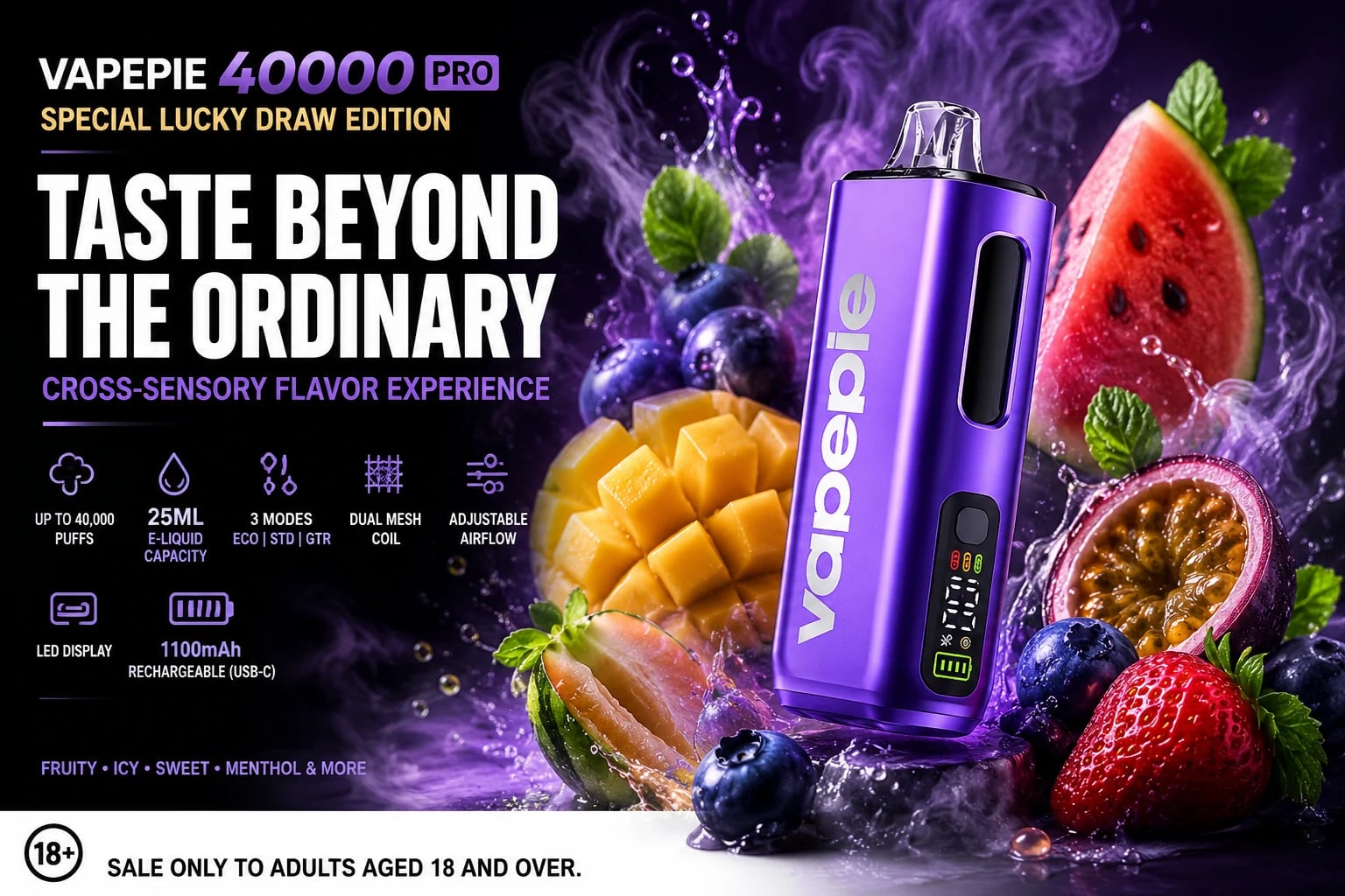 VAPEPIE PRO 40000 Puffs | 🍁 Canada Warehouse | Delivered in 5 business days