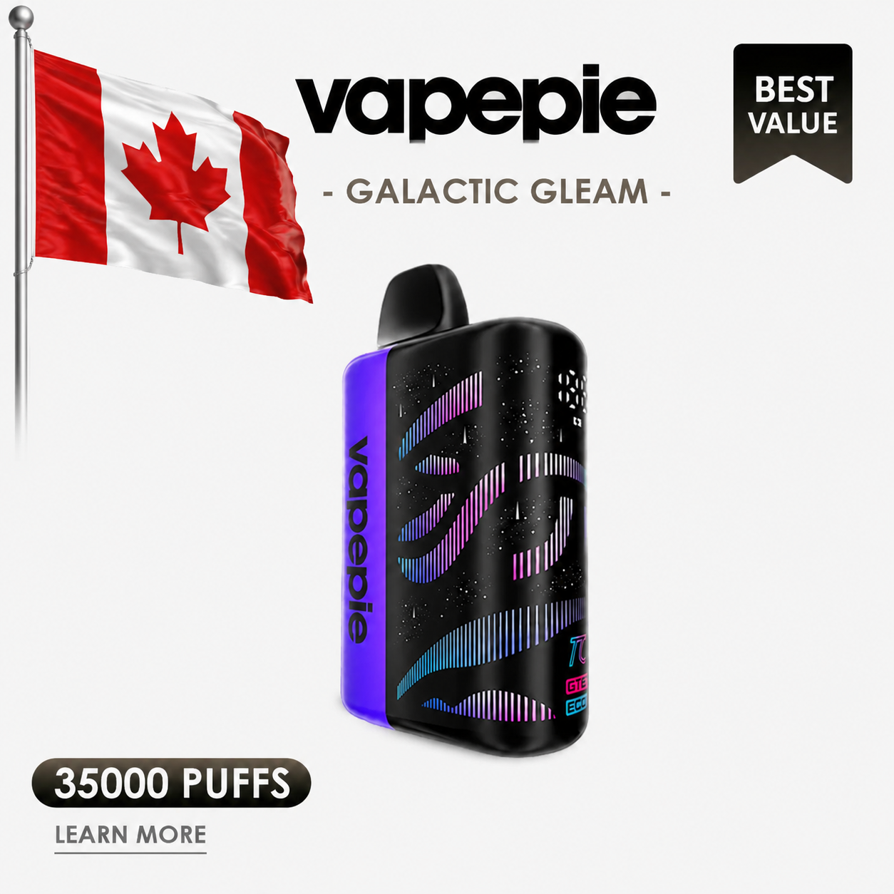 VAPEPIE Galactic Gleam 35000 Puffs Disposable/🍁 Canada Warehouse | Delivered within 5 Business Days