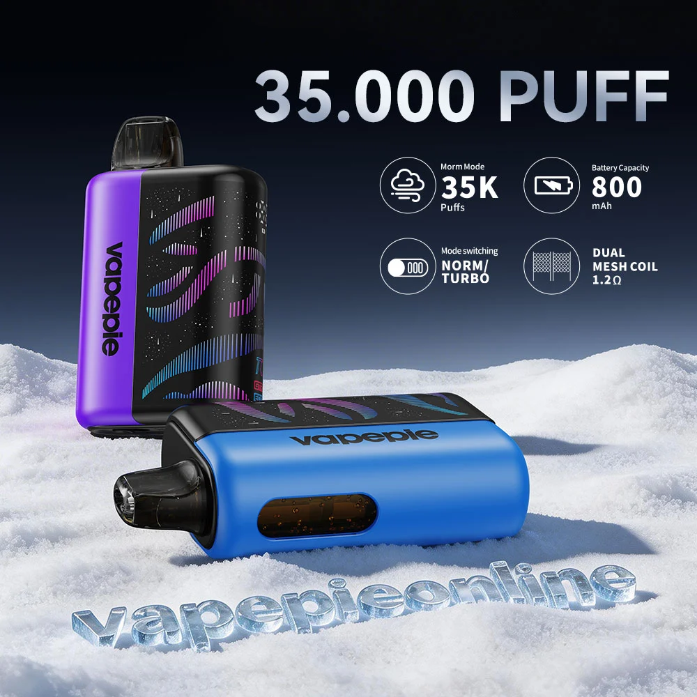 VAPEPIE Galactic Gleam 35000 Puffs Disposable Vape - Stunning Glow Effects,Massive Capacity