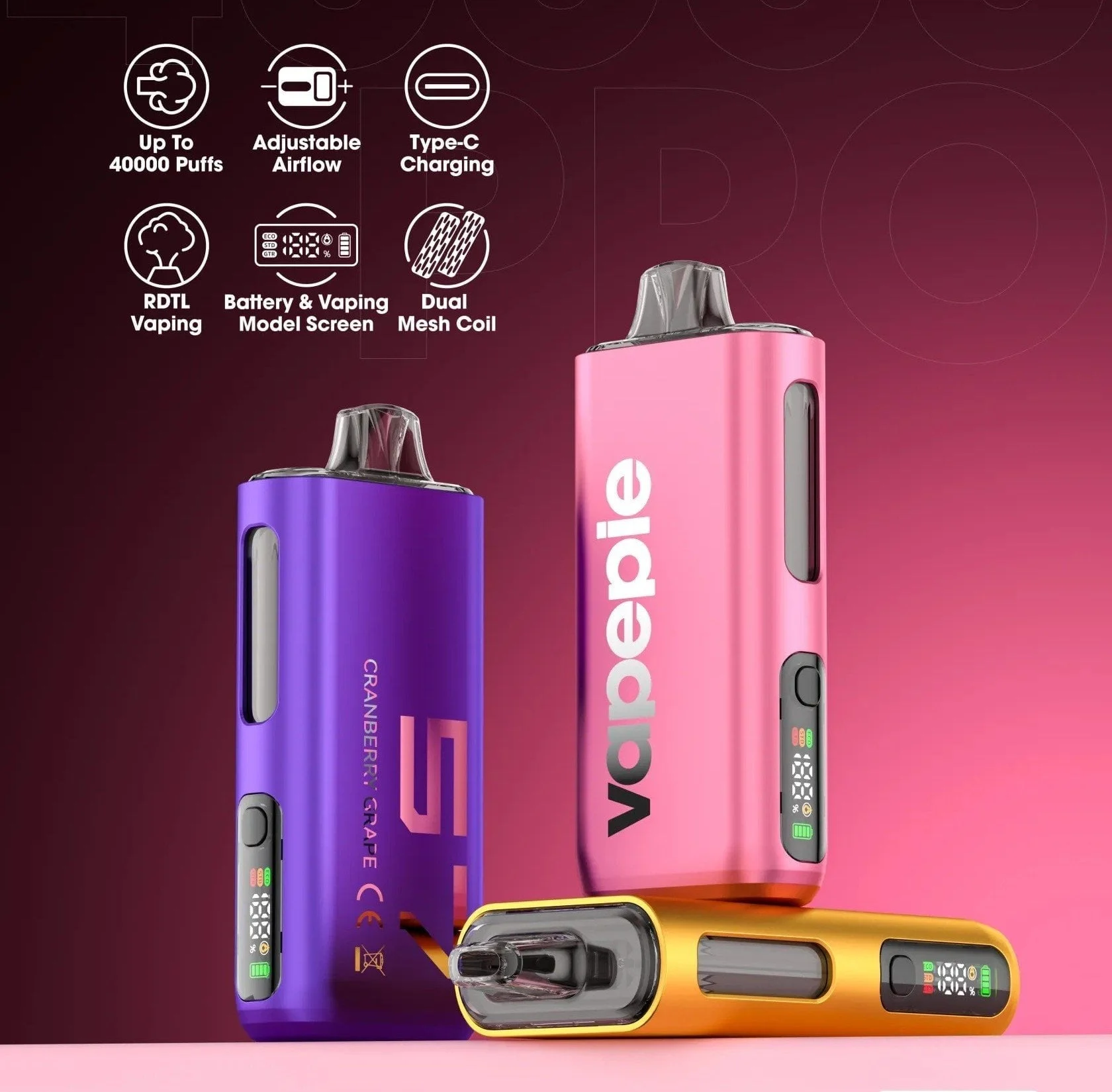 Vapepie Pro 40.000 baforadas
