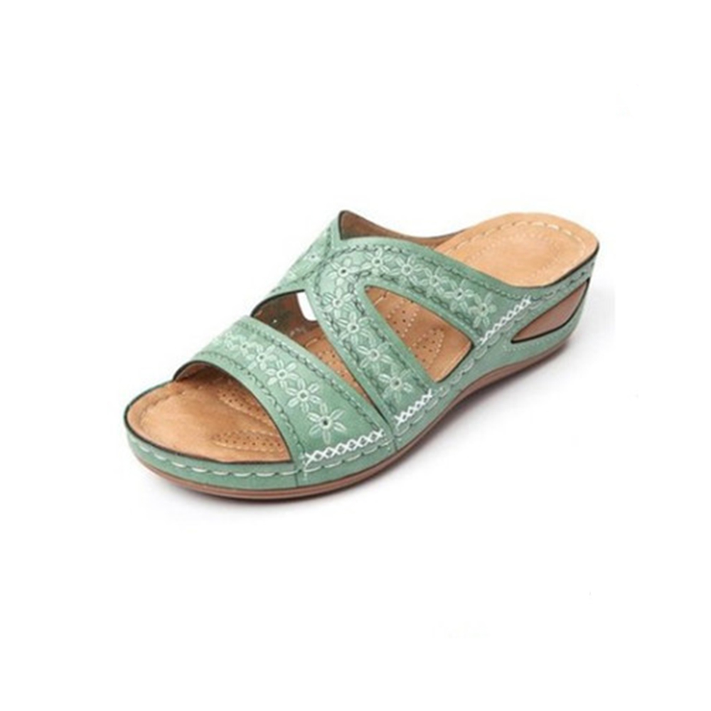 Castillotigo™ Sandalias con recorte de cuña de moda