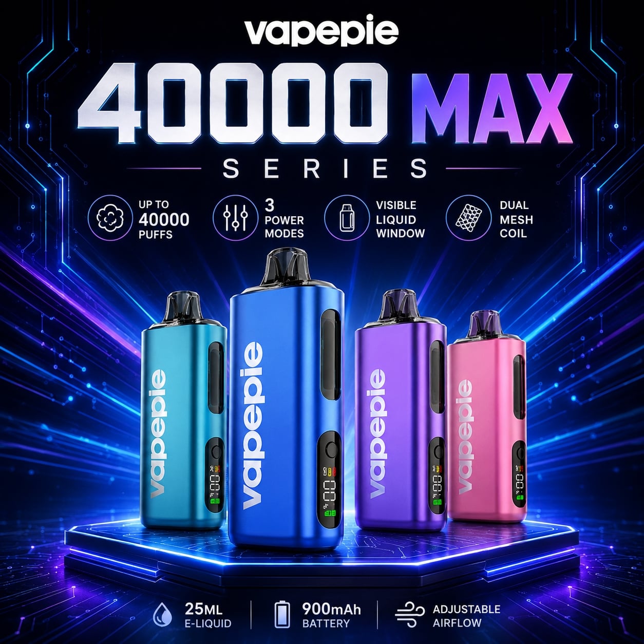VAPEPIE Max 40000 Puffs Disposable Vape | 🍁 Canada Warehouse | 5 Business Days