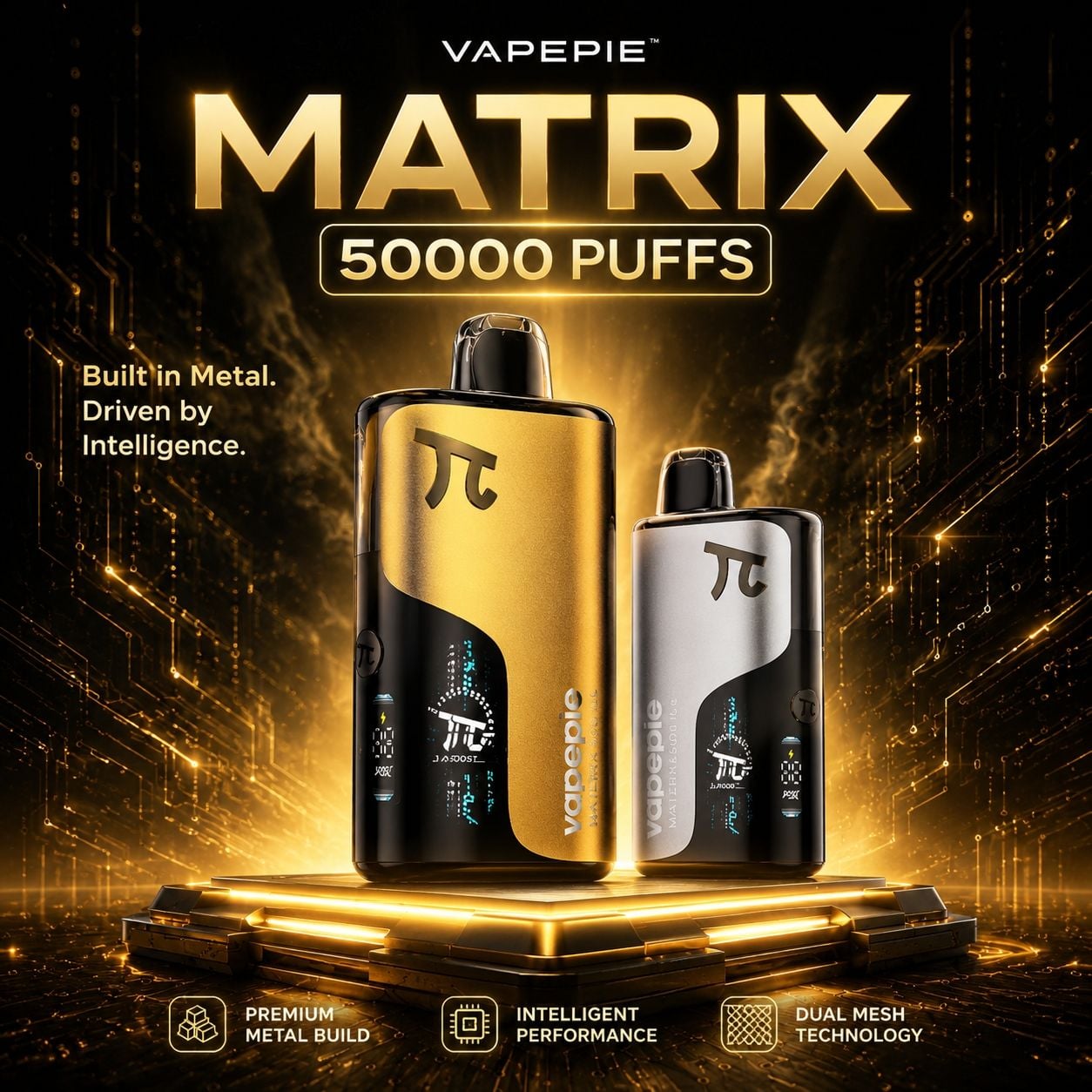 Puerto VAPEPIE MATRIX 50000 Puffs Disposable Vape | 🍁Canada Warehouse | 🚚5 Business Days