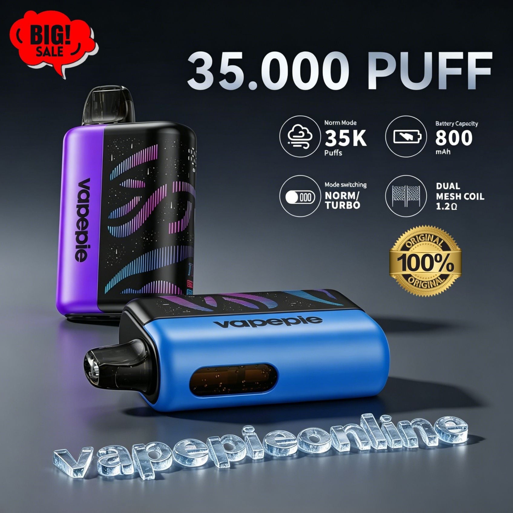 VAPEPIE Galactic Gleam 35000 Puffs Disposable Vape | 🍁 Canada Warehouse | 5 Business Days