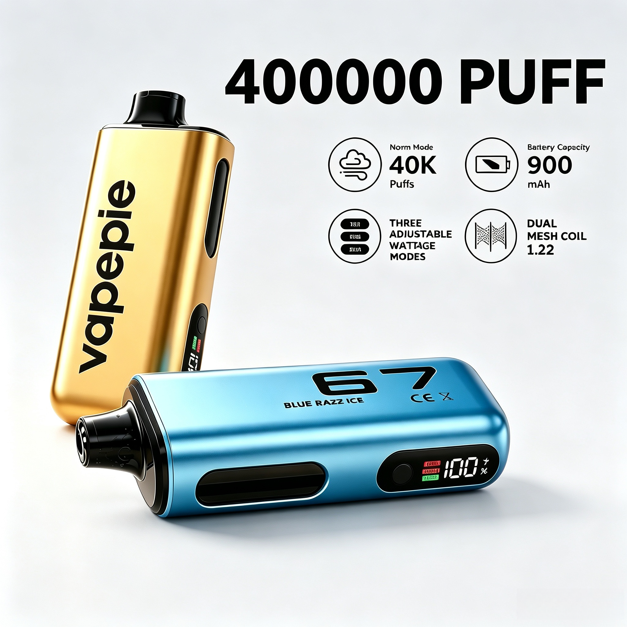 VAPEPIE Max 40000 Puffs Disposable Vape | 🌍 Global Warehouse | 15 Day Delivery