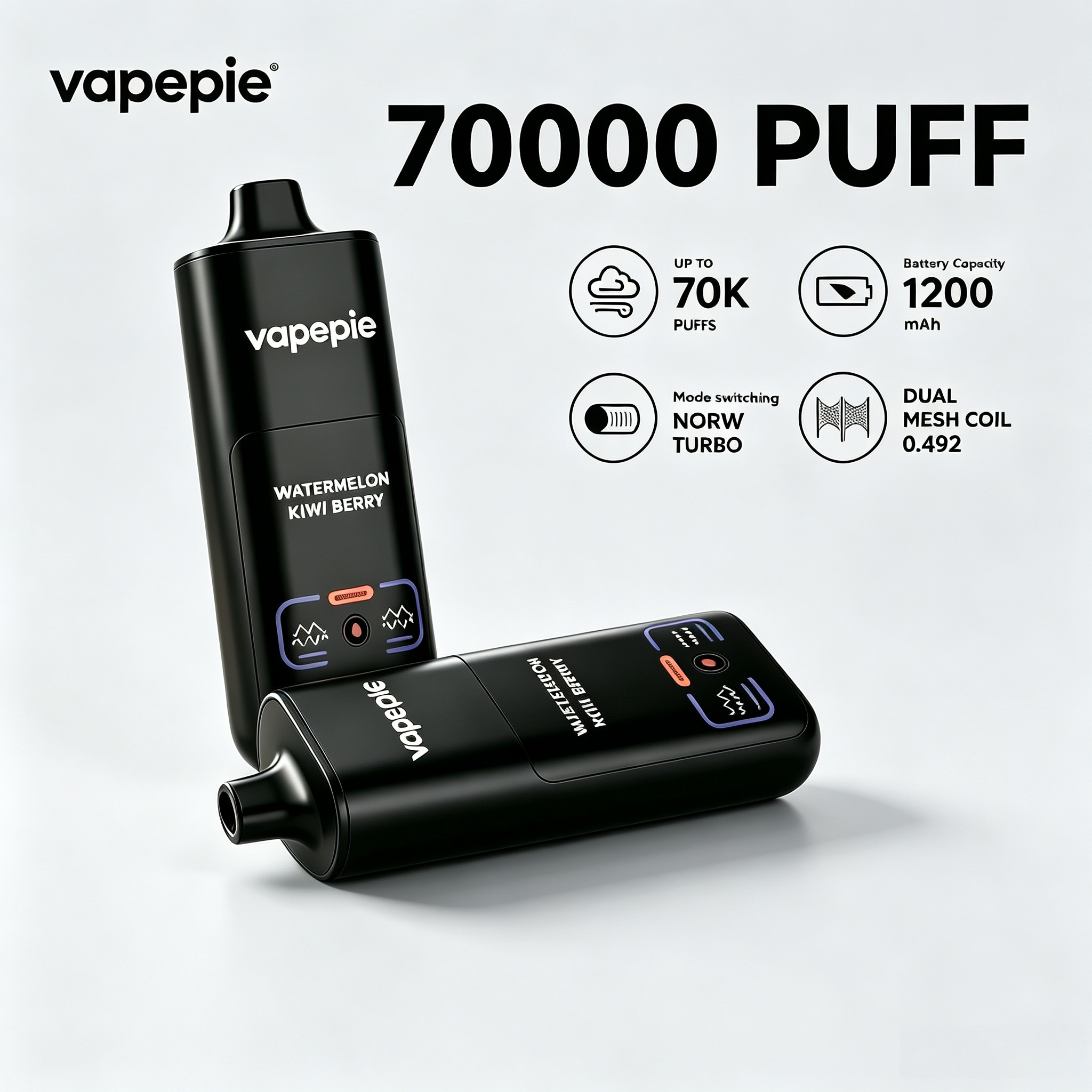 VAPEPIE Mega 70000 Puffs Disposable Vape | 🌍 Global Warehouse | 15 Day Delivery