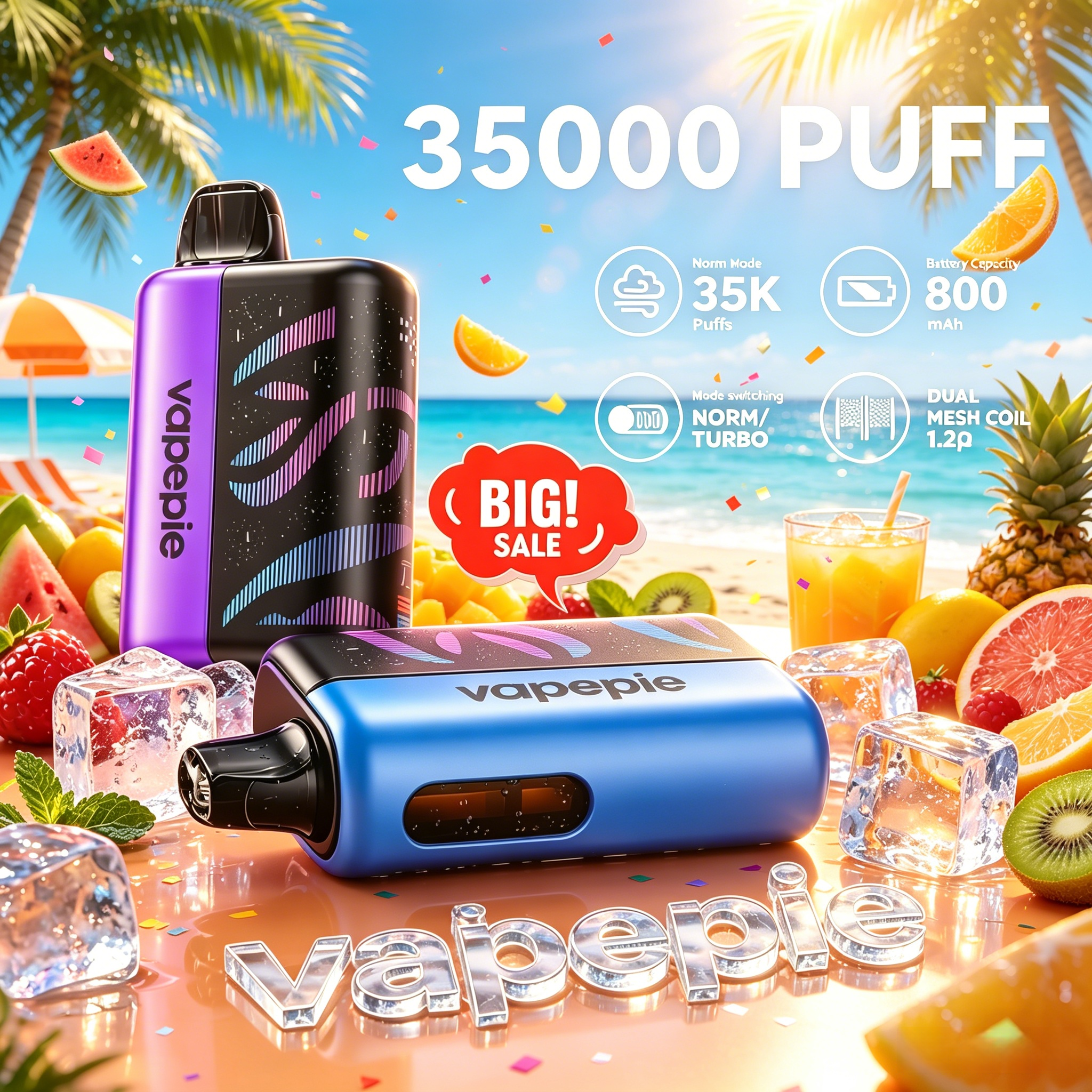VAPEPIE Galactic Gleam 35000 Puffs Disposable Vape | 🌍 Global Warehouse | 15 Day Delivery