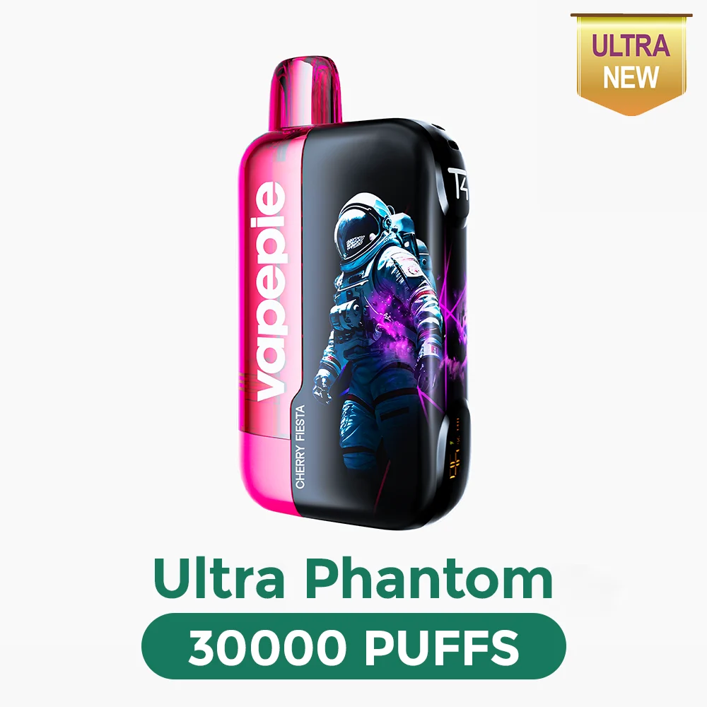 【CA】VAPEPIE Ultra Phantom 30000 Puffs Disposable Vape - Glowing Astronaut Screen,Mesh Coil