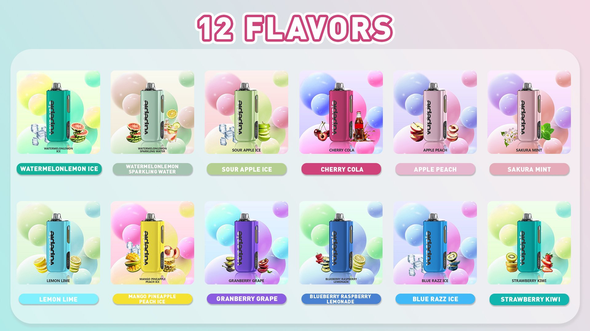 Vapepie Best Disposable Vape – 40000 Puffs, 25mL, Leak-Proof, Visible E-Liquid Window, Long-Lasting