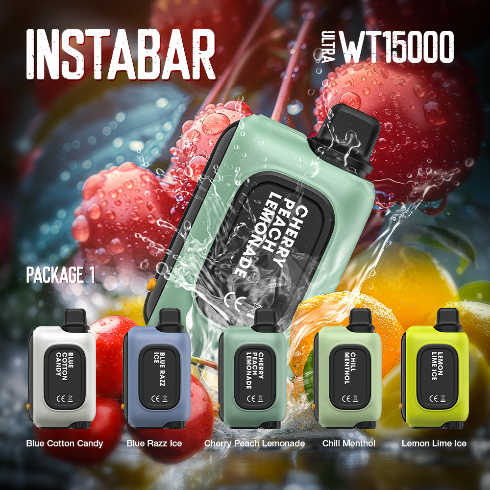 INSTABAR WT15000 PUFFS - 10 Flavors