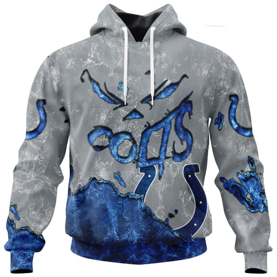 INDIANAPOLIS COLTS 3D HOODIE HALLOWEEN001