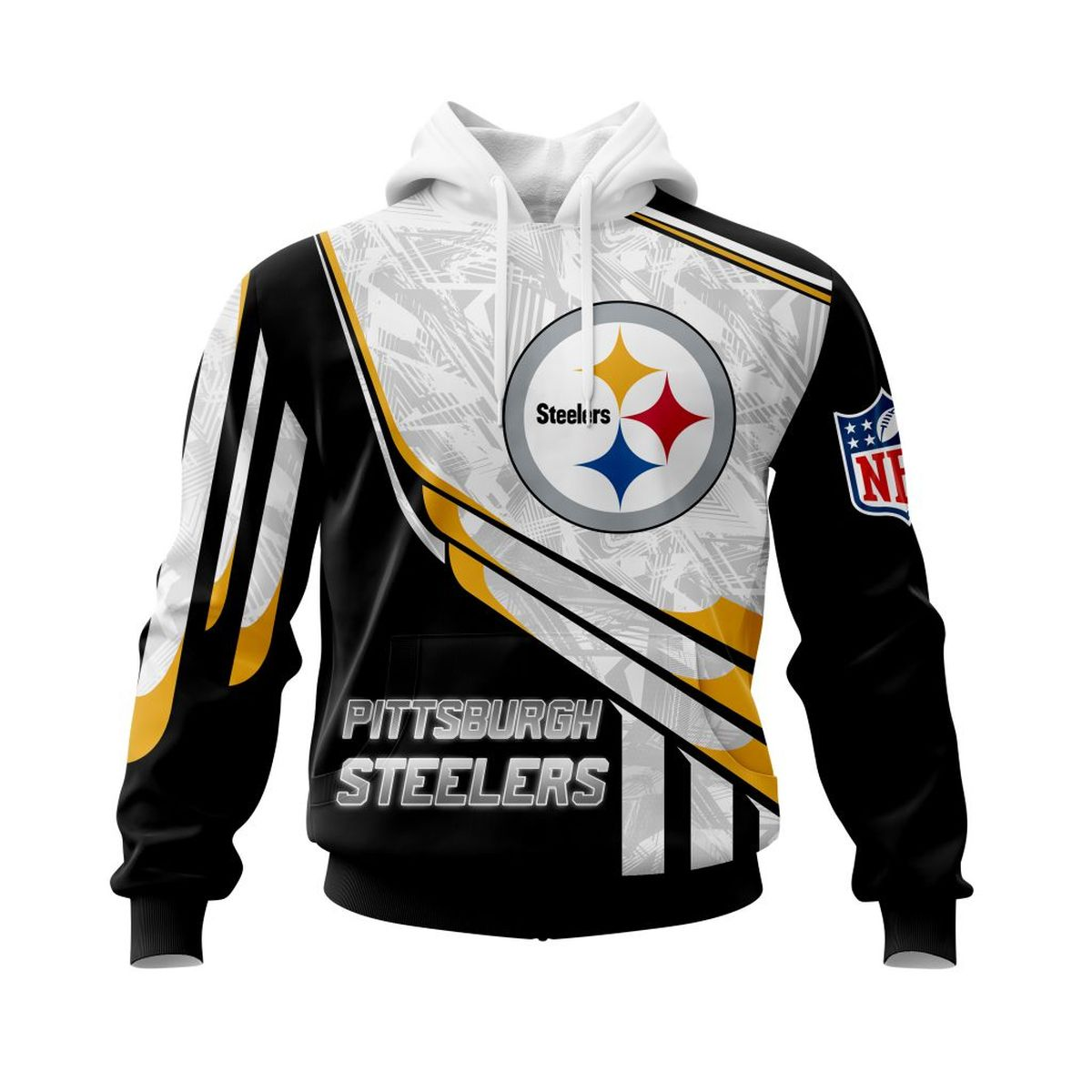 PITTSBURGH STEELERS 3D HOODIE SKULL0801