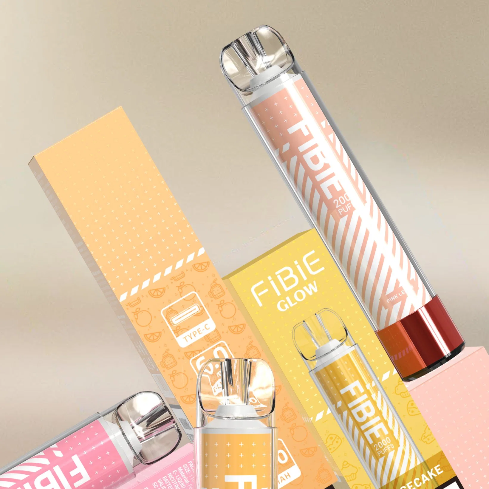 Fibie 2000 Glow With Every Puffs Disposable Vapor Wands - 12 FLAVORS