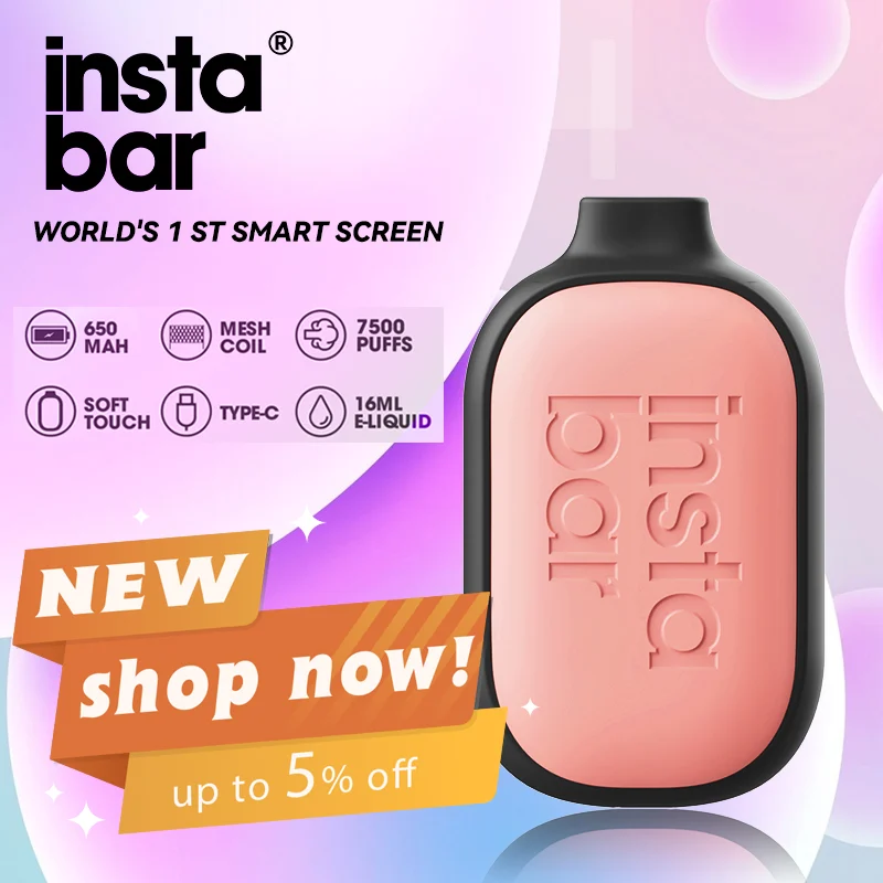 👹INSTABAR Max 7500 Puffs (Over 80,000 positive reviews matte touch)