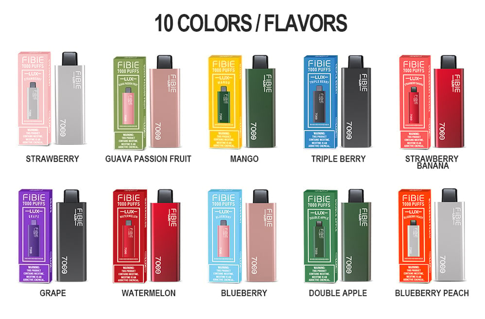 🎉13 Flavors Collection🎉FIBIE 7000 Puffs Disposable Vapor Wands