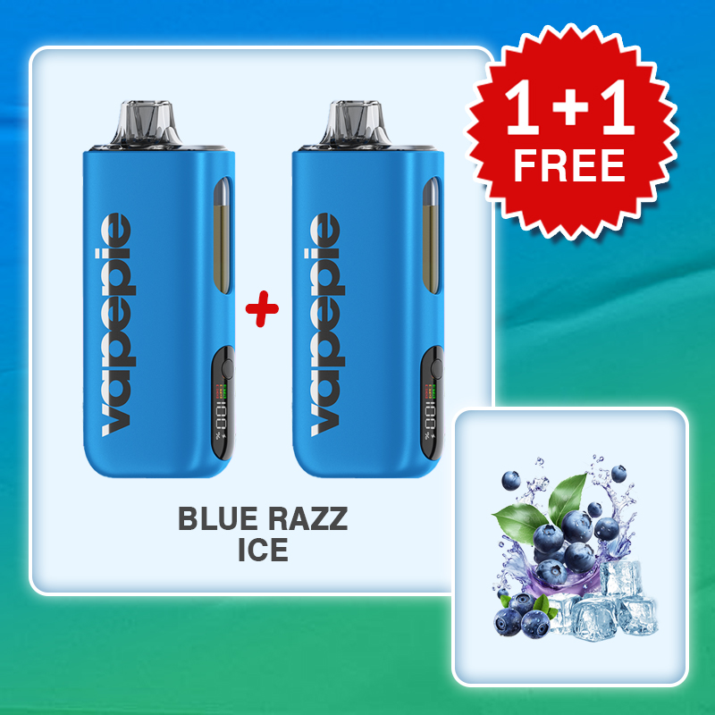 (2PCS) BLUE RAZZ ICE   & VAPEPIE Max 40000 PUFFS