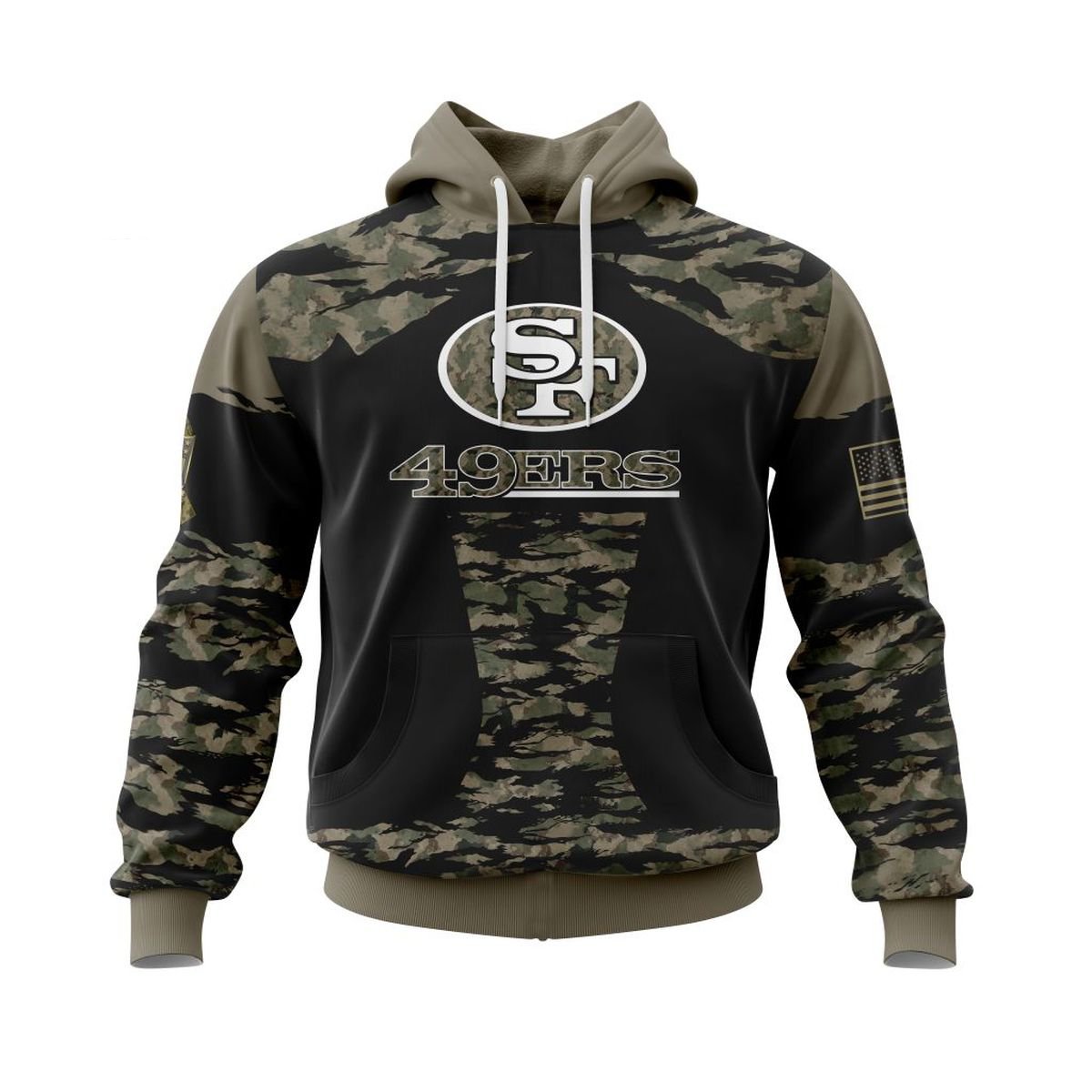 SAN FRANCISCO 49ERS 3D HOODIE FLAG107