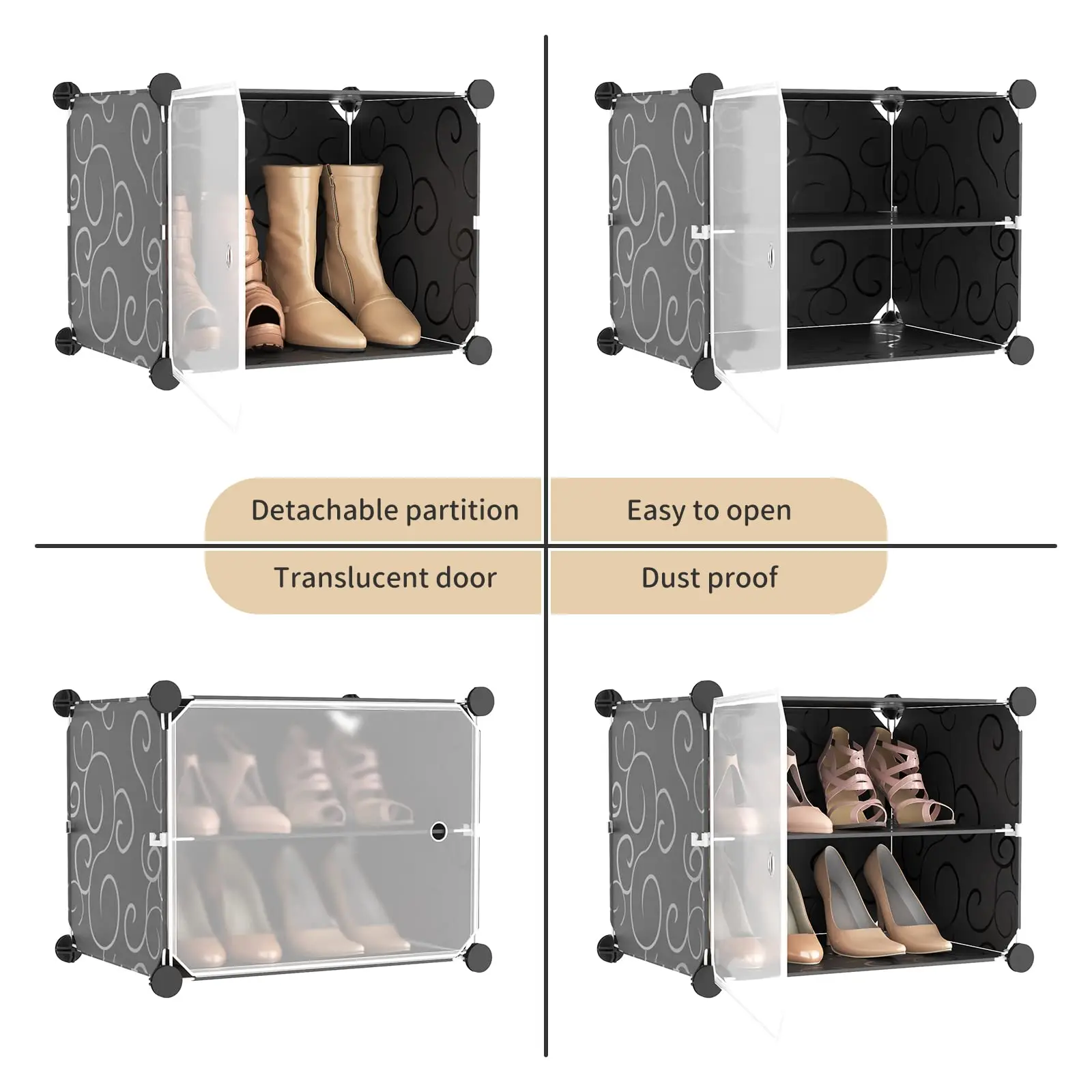 🎉Clearance only $9.99🎉Portable Shoe Rack Organizer with Door