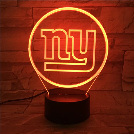 NEW YORK GIANTS 3D LED LIGHT LAMP