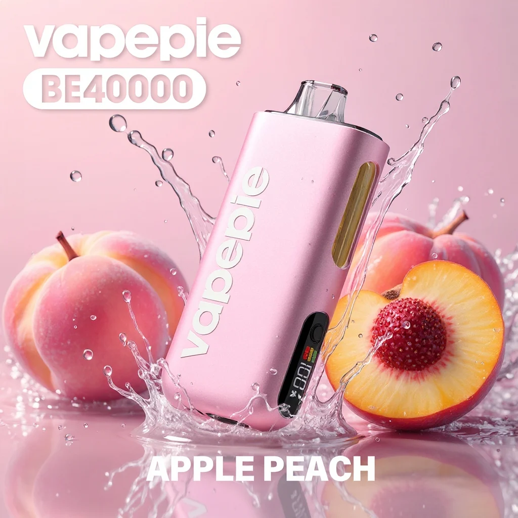 Sabor a manzana y melocotón y VAPEPIE Max 40.000