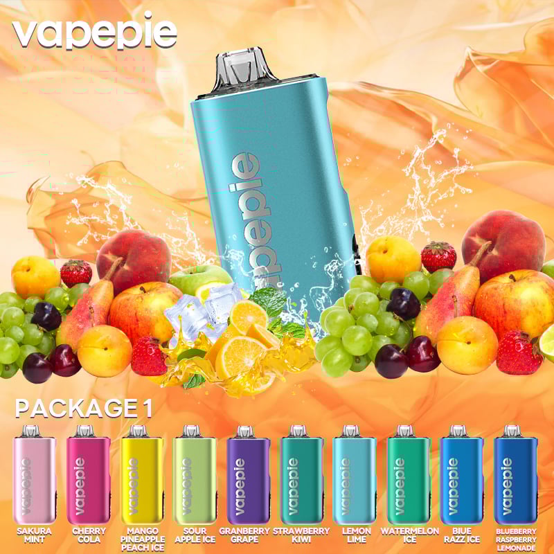 VAPEPIE Max 40000 PUFFS High-Capacity Vape 15 Awesome Flavors