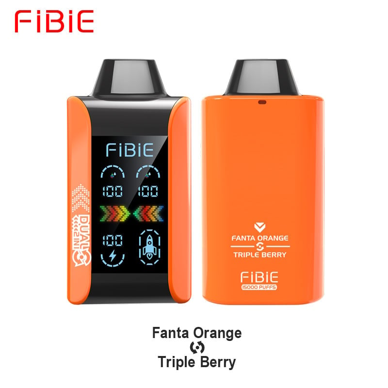 FIBIE 15000 Dual Flavors Disposable Vapor Wands(15000 PUFFS) - Digital LCD Indicator