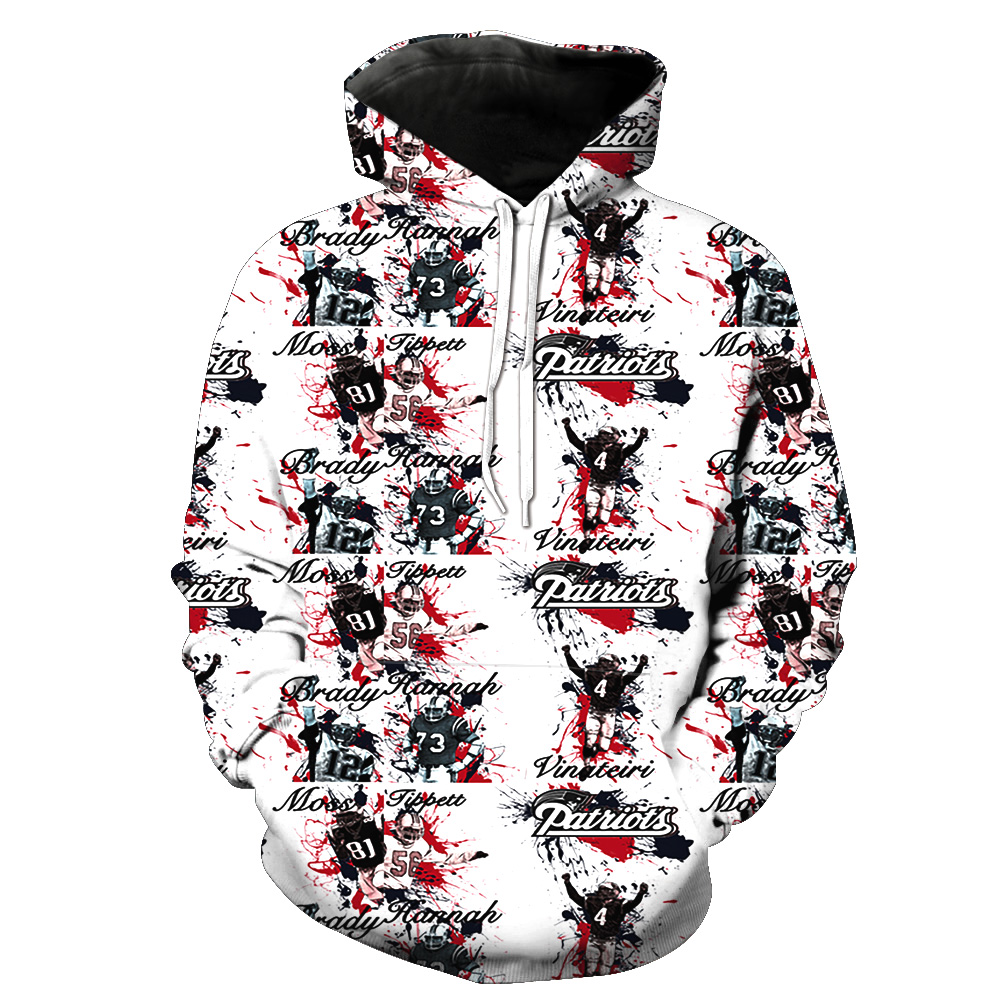 PATRIOTS 3D HOODIE 2265