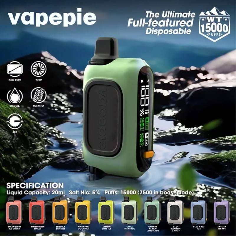 Vapepie RO 15000 PUFFS - 10 Flavors（Limited Stock Available! ⏳）