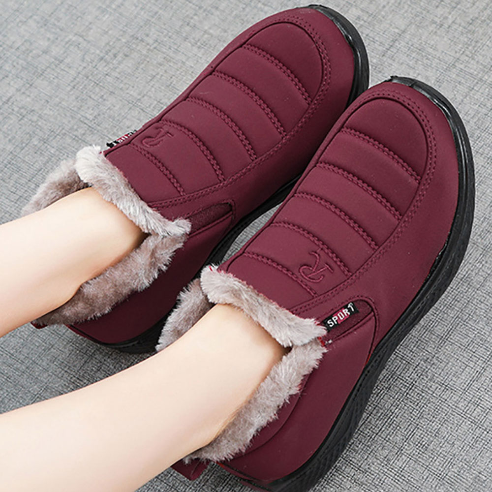 Castillotigo™ Zapatos cómodos de algodón acolchados de invierno más terciopelo