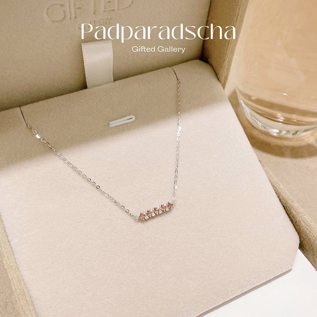 Sold＊Padparadscha Necklace by Gifted Gallery
