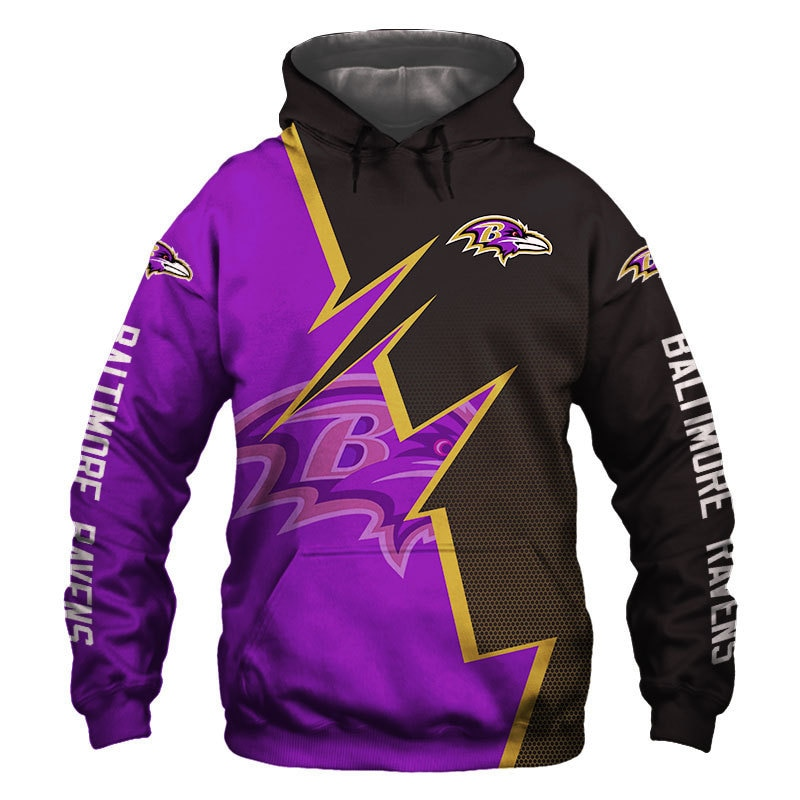 BALTIMORE RAVENS 3D HOODIE BBRR007