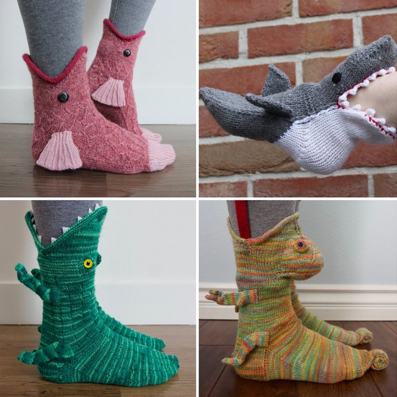 Higolot™ Knit Crocodile Socks