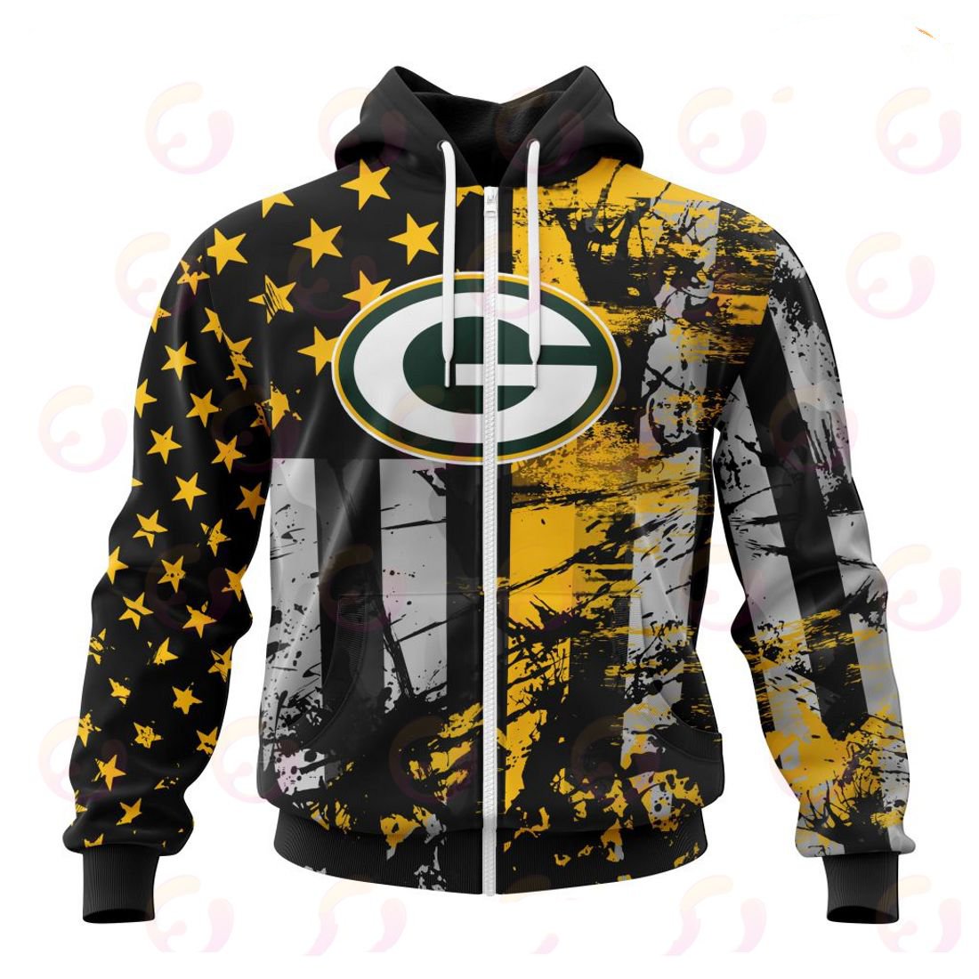 GREEN BAY PACKERS 3D HOODIE JERSEY FOR AMERICA