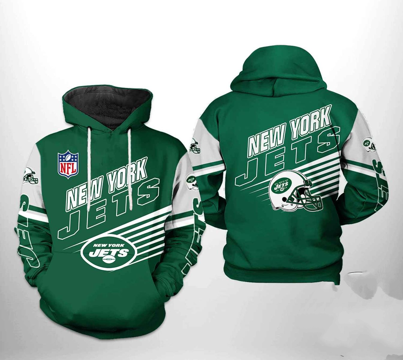 NEW YORK JETS 3D HOODIE SKULL104