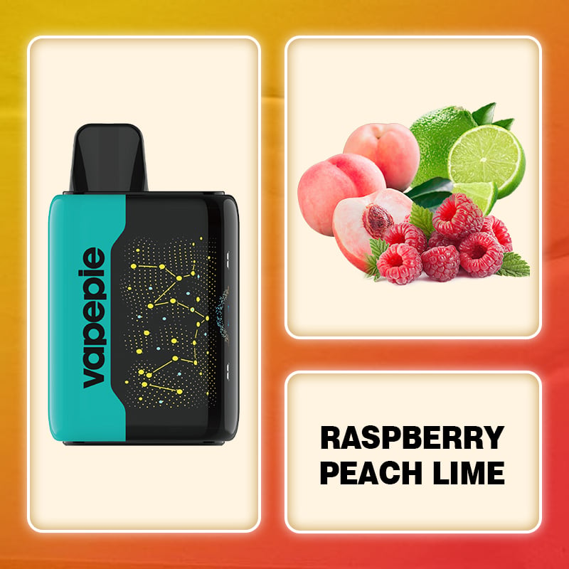 VAPEPIE 25000 PUFFS - RASPBERRY PEACH LIME