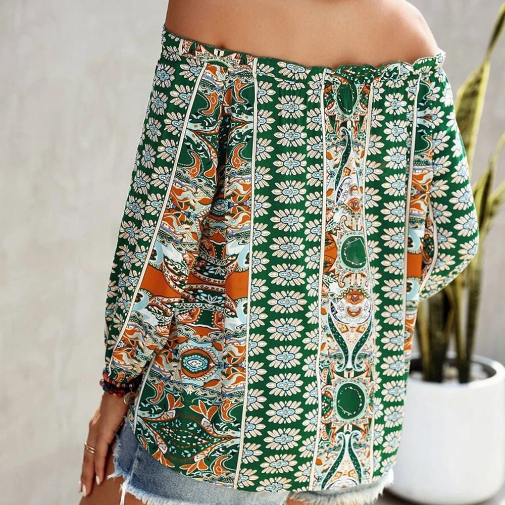 Castillotigo™ Camisa de verano floral con volantes