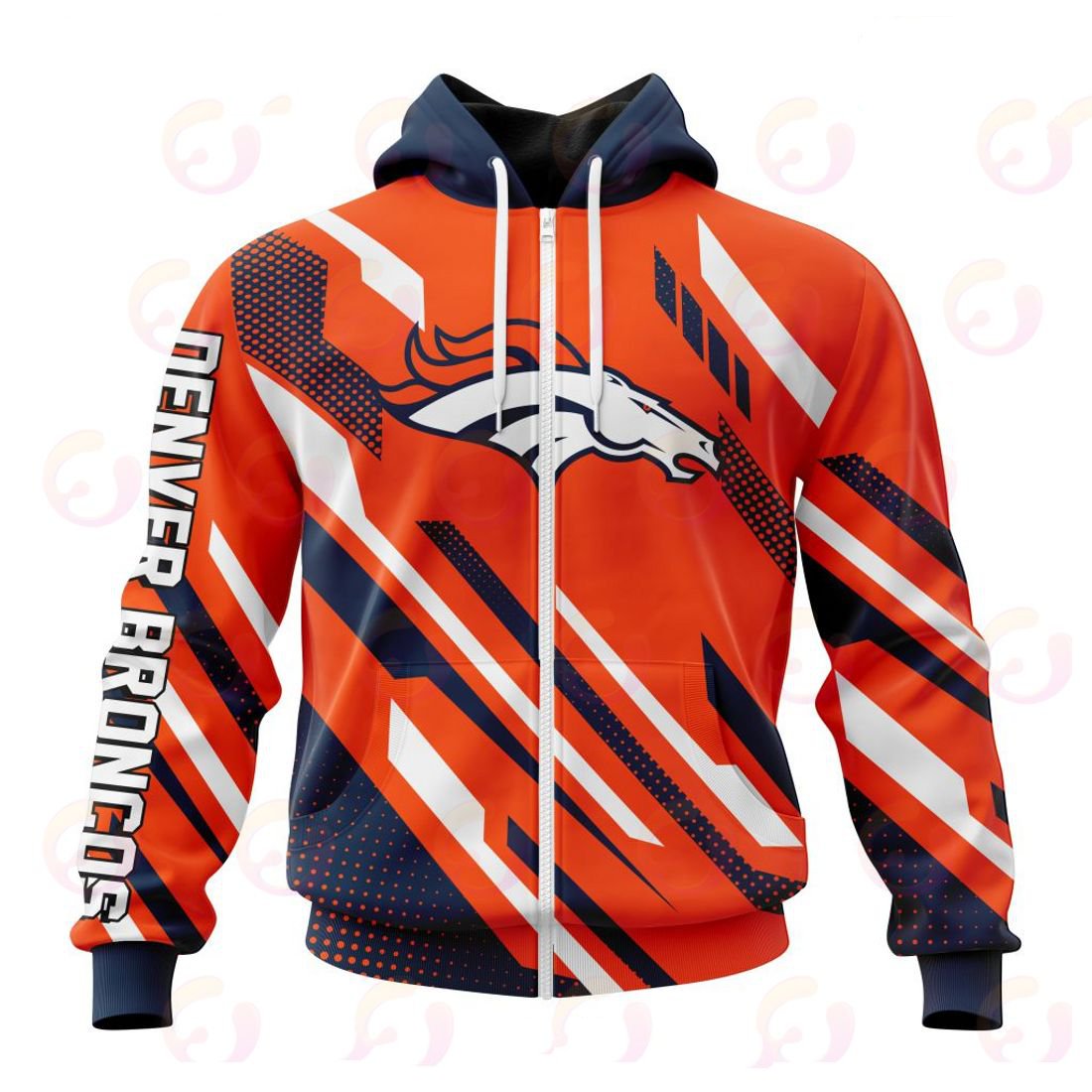 DENVER BRONCOS 3D HOODIE SPECIAL MOTOCROSS CONCEPT