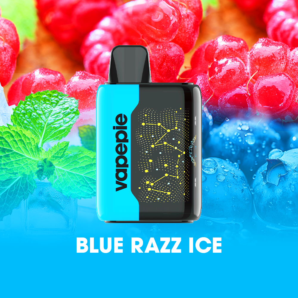 BLUE RAZZ ICE & VAPEPIE 25000 PUFFS - Star Sky Curved Screen