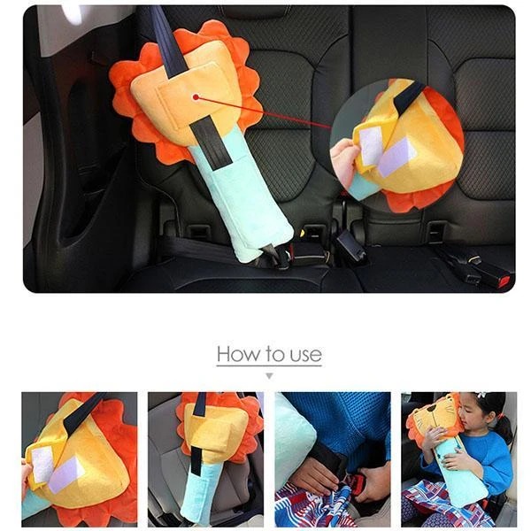 Cartoon Car Seat Belt Pillow