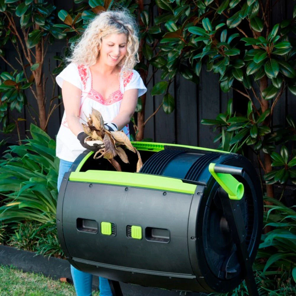 Maze 65Gallon Compost Tumbler And Cart Combo Infinityremote