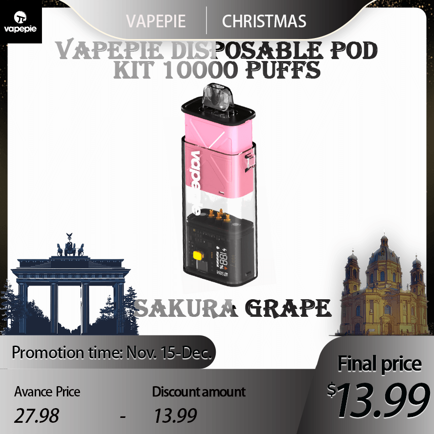 Vapepie Disposable Pod 10000 PUFFS Sakura Grape