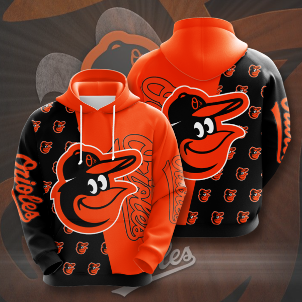 BALTIMORE ORIOLES 3D HOODIES BO010