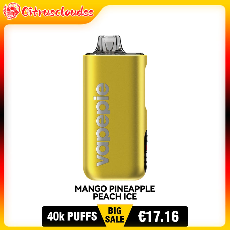 MANGO PINEAPPLE PEACH ICE & VAPEPIE Max 40000 PUFFS